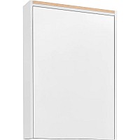 Зеркальный шкаф STWORKI Дублин 60 R 1A226902DN010 с подсветкой Белый Светлое дерево