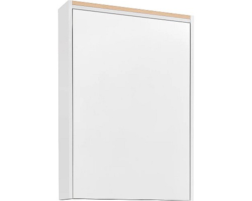 Зеркальный шкаф STWORKI Дублин 60 R 1A226902DN010 с подсветкой Белый Светлое дерево