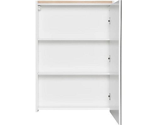 Зеркальный шкаф STWORKI Дублин 60 R 1A226902DN010 с подсветкой Белый Светлое дерево