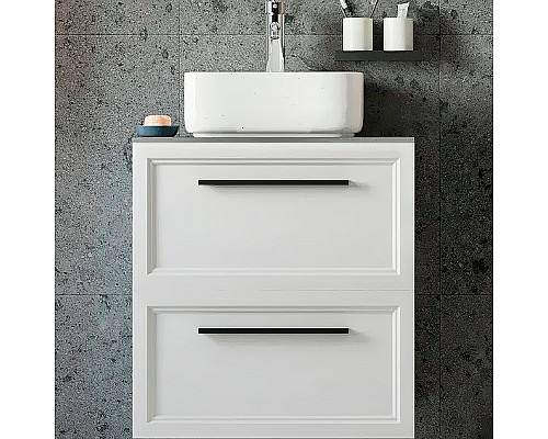 Тумба с раковиной STWORKI Эстерсунд 60 459694 подвесная Белая матовая Роверелла