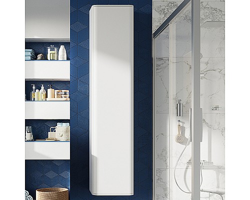 Шкаф пенал STWORKI Ноттвиль 33 ppJUL.150-216 подвесной Белый матовый