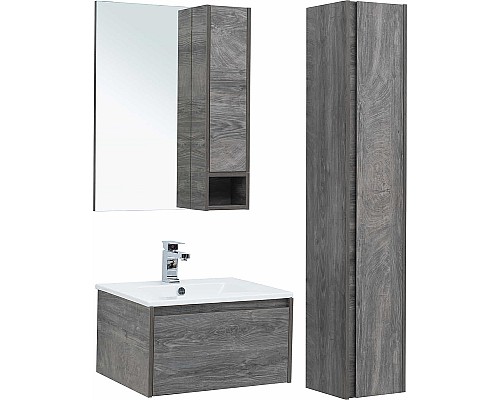 Комплект мебели для ванной STWORKI Карлстад 60 418798 подвесной Дуб рошелье