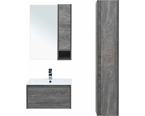 Комплект мебели для ванной STWORKI Карлстад 60 418798 подвесной Дуб рошелье