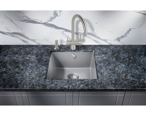 Кухонная мойка Milacio Leon 45 Cuarzo MC.77093 Серый металлик