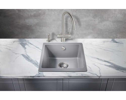Кухонная мойка Milacio Leon 45 Cuarzo MC.77093 Серый металлик