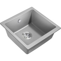 Кухонная мойка Milacio Leon 45 Cuarzo MC.77093 Серый металлик