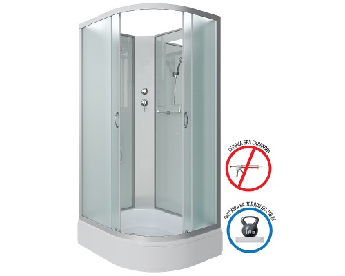 Душевая кабина Niagara Classic 110х90 L NG-33194-14LBK без гидромассажа