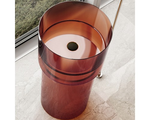 Раковина Abber Kristall 45 AT2701Opal Коричневая