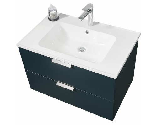 Тумба с раковиной Orans BC-0901 80 подвесная Ocean blue matt