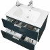 Тумба с раковиной Orans BC-0901 80 подвесная Ocean blue matt