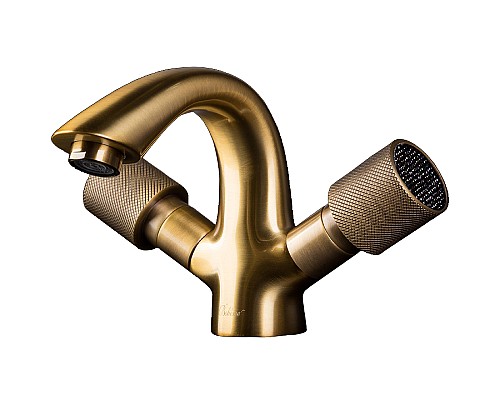 Смеситель для раковины Boheme Royal Cristal 311-Royal/CRSTBlack Бронза