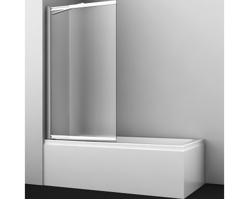 Шторка на ванну WasserKRAFT Main 100 41S02-100L Matt glass Fixed профиль Хром стекло матовое