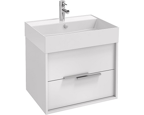 Тумба под раковину Jacob Delafon Vivienne 60 EB1666-J5-J5 подвесная Белая глянцевая
