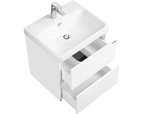 Тумба с раковиной Aquaton Сканди 55 1A2517K0SD010 подвесная Белая Тумба с раковиной Aquaton Сканди 55 1A2517K0SD010 подвесная Белая