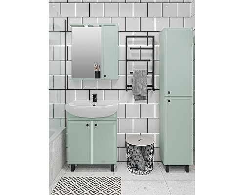 Шкаф пенал Runo Римини 35 R 00-00001271 Мята