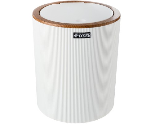 Ведро для мусора Fixsen White Boom FX-412-6 Белое