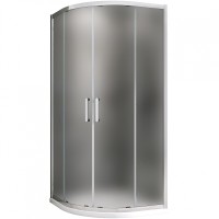 Душевой уголок Abber Schwarzer Diamant 100x100 профиль Хром стекло матовое