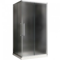 Душевой уголок Abber Schwarzer Diamant 120x90 профиль Хром стекло матовое