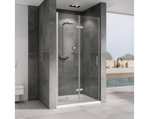 Душевая дверь Abber Zart 80 AG08080P профиль Хром стекло прозрачное