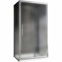 Душевой уголок Abber Schwarzer Diamant 100х100 профиль Хром стекло матовое