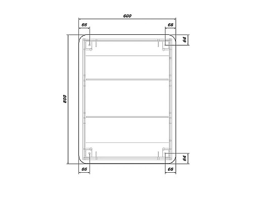 Зеркальный шкаф Sanstar Altea 60 324.1-2.4.1. Белый Зеркальный шкаф Sanstar Altea 60 324.1-2.4.1. Белый