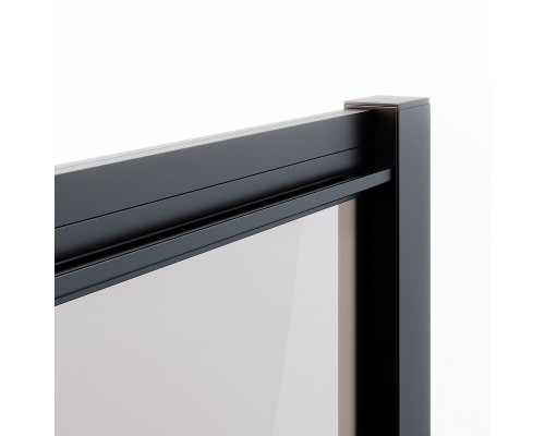 Душевая дверь Ambassador Forsa 100 17022216ABB профиль Черный стекло тонированное