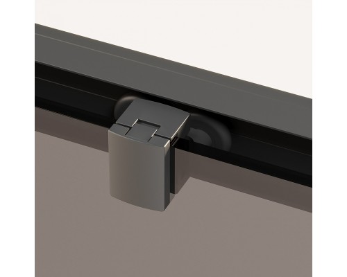 Душевая дверь Ambassador Forsa 100 17022216ABB профиль Черный стекло тонированное