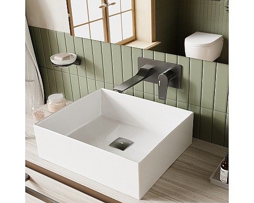 Смеситель для раковины WasserKRAFT Wiese 8430 Оружейная сталь