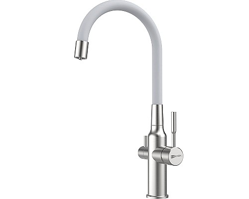 Смеситель для кухни Lemark Expert LM5083S-White Хром Белый