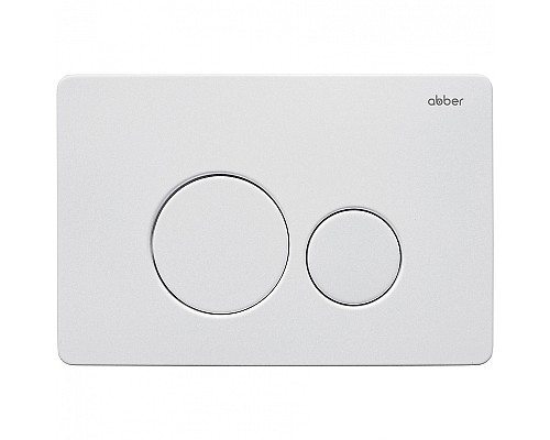 Клавиша смыва Abber AC0121MW Белая матовая