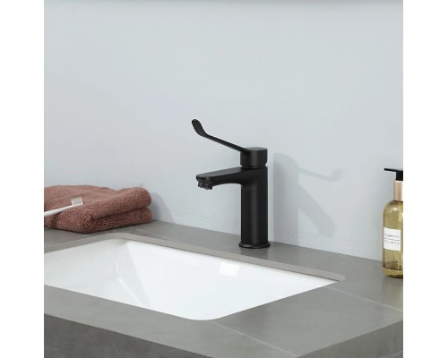 Смеситель для раковины Gappo G21-6 G1021-6 Черный матовый