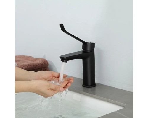 Смеситель для раковины Gappo G21-6 G1021-6 Черный матовый