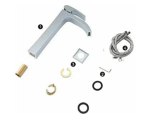 Смеситель для раковины Gappo G07 G1007-81 Хром