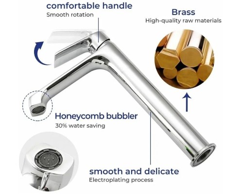 Смеситель для раковины Frap H71 F1071-2 Хром