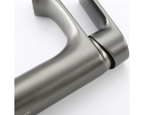 Смеситель для раковины Frap H71-9 F1071-9 Оружейная сталь