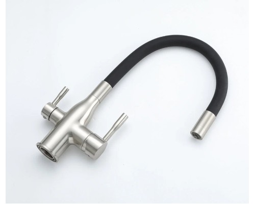 Смеситель для кухни Frap H69 F4396-5 Сатин Черный