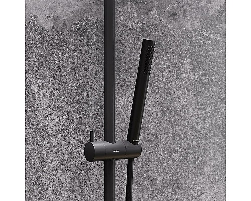 Душевая система Damixa Scandinavian Pure 936800300 с термостатом Черная матовая