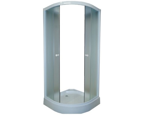 Душевой уголок Parly 90x90 ZF91 профиль Белый стекло матовое
