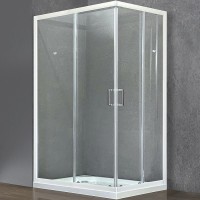 Душевой уголок Royal Bath HPD 110x80 профиль Белый стекло прозрачное