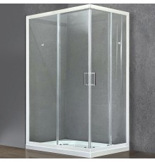 Душевой уголок Royal Bath HPD 110x80 профиль Белый стекло прозрачное