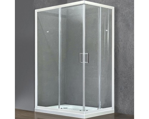 Душевой уголок Royal Bath HPD 110x80 профиль Белый стекло прозрачное