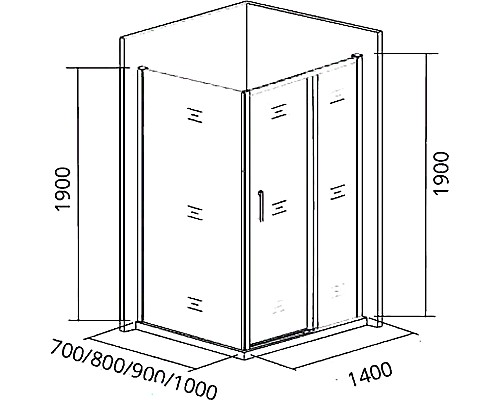 Душевая дверь Good Door Cofe WTW-140-C-CH 140 КФ00031 профиль Хром стекло прозрачное Душевая дверь Good Door Cofe WTW-140-C-CH 140 КФ00031 профиль Хром стекло прозрачное