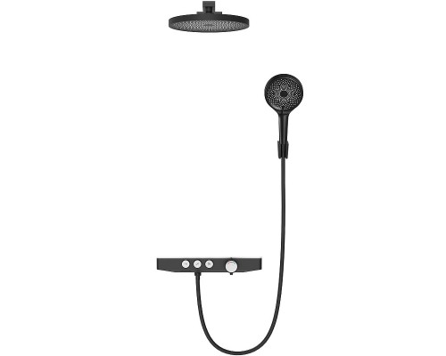 Душевая система Berges Morans 075004 Черная матовая