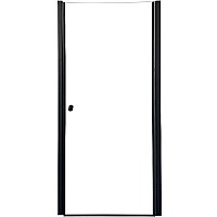 Душевая дверь в нишу Parly 80 DE80B профиль Черный стекло прозрачное