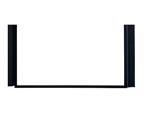 Душевая дверь в нишу Parly 80 DE80B профиль Черный стекло прозрачное