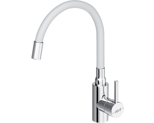 Смеситель для кухни Dorff Logic D3007633 Хром Белый