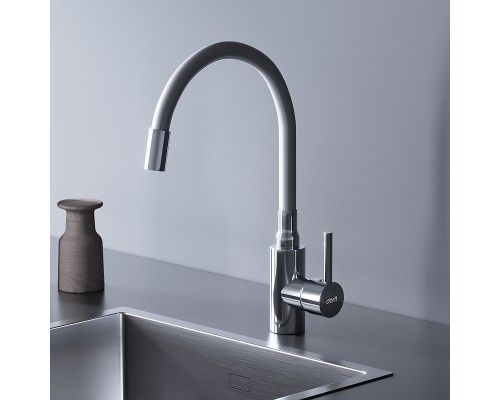 Смеситель для кухни Dorff Logic D3007633 Хром Белый