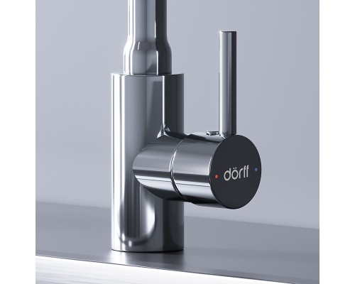 Смеситель для кухни Dorff Logic D3007633 Хром Белый