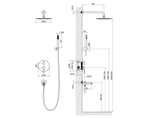 Душевая система Timo Saona SX-2379/00SM Хром