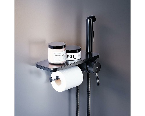 Гигиенический душ со смесителем Damixa Jupiter 773500301 Черный матовый